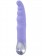 Фиолетовый вибратор Euphoria с чуть загнутым рельефным кончиком - 23 см.