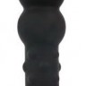 Черный анальный стимулятор-елочка - 20 см.