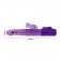 Фиолетовый хай-тек вибратор с ротацией и возвратно-поступательным движением - 24 см.