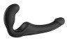 Черный безремневой страпон Share из нежного силикона