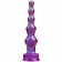 Фиолетовая анальная ёлочка SPECTRA GELS - 17,5 см.