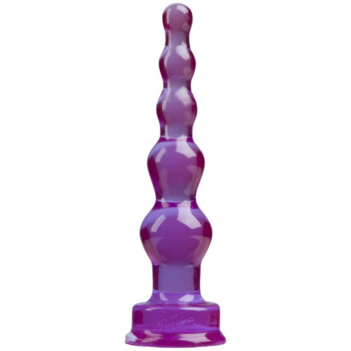 Фиолетовая анальная ёлочка SPECTRA GELS - 17,5 см.