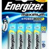 Батарейки Energizer MAX типа E91/AA - 4 шт. (3+1 в подарок)