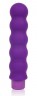 Фиолетовый силиконовый вибратор-елочка Cosmo - 15 см.