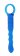 Голубой анальный стимулятор TAPERED ANAL ROD BLUE - 14,5 см.