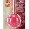 Красные вагинальные шарики с сердечками DUO BALLS