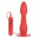 Красная анальная пробка с хребтом и присоской COLT Easy Flex Glider - 18,5 см.