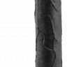 Черный реалистичный фаллоимитатор - 39,5 см.