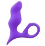 Фиолетовый анальный стимулятор Squatter с ручкой-кольцом