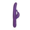 Фиолетовый водонепроницаемый силиконовый вибратор Posh 10-Function Silicone Teasing Tickler - 20 см.