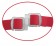 Красный страпон с вибрацией Hollow Strap-On - 23 см.