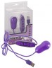 Фиолетовое виброяйцо с питанием от USB Powerful X