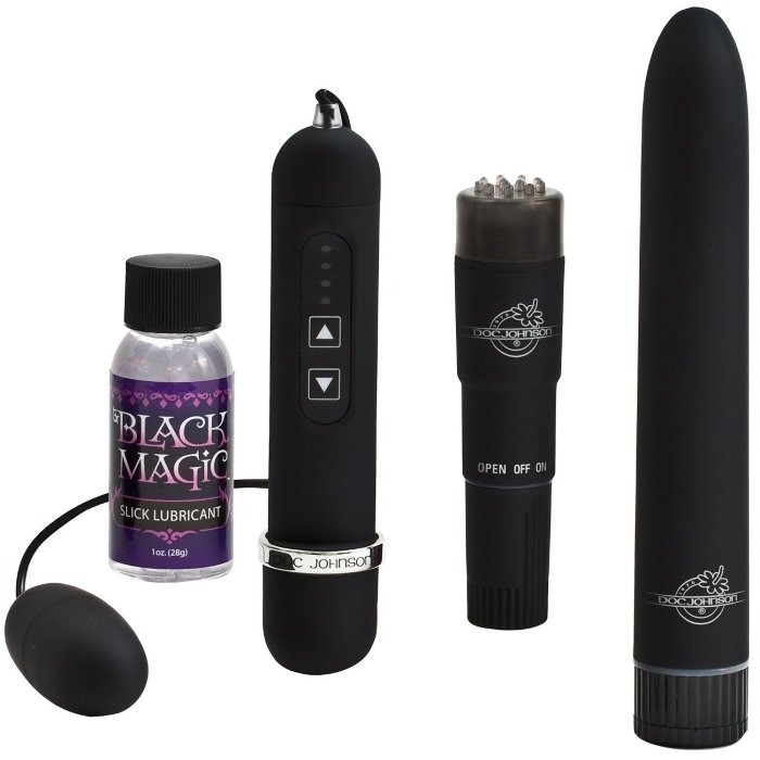 Черный вибронабор Black Magic Pleasure Kit