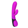 Фиолетовый вибратор Pretty Love с клиторальным отростком - 21 см.