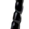 Чёрный анальный фаллоимитатор на присоске Twist  N Shout with Suction Cup - 18,4 см.
