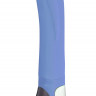 Голубой вибромассажер Nivana с кончиком в форме головы дельфина - 23 см.