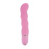 Розовый гнущийся вибромассажер 10-Function Silicone Pleasure Bendie Wavy G s - 17,75 см.