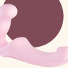 Безремневой розовый страпон Share