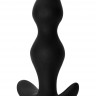 Чёрная фигурная анальная пробка Fantasy - 12,5 см.