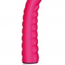 Розовый ребристый вибратор Joystick Sailor Comfort - 18 см.