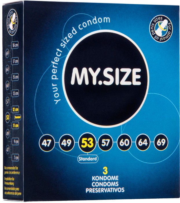 Презервативы MY.SIZE №3 размер 53 - 3 шт.