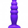Фиолетовый анальный стимулятор Small Bubble Plug - 11 см.