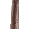 Коричневый фаллоимитатор-гигант 12  Cock with Balls - 30,5 см.