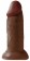 Коричневый фаллоимитатор King Cock 10  Chubby - 25 см.