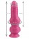 Розовый анальный фаллоимитатор-реалистик - 21 см.