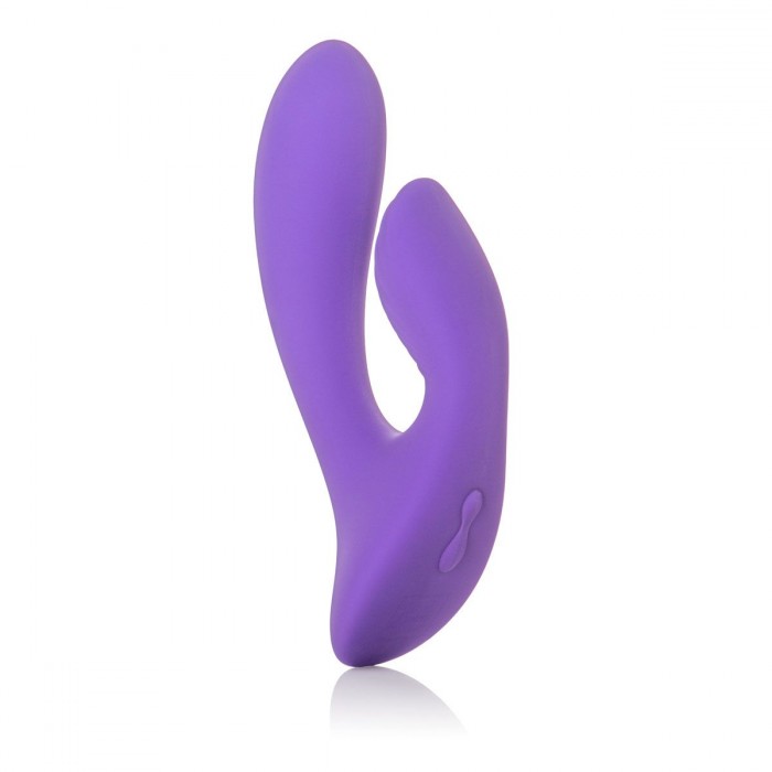 Фиолетовый перезаряжаемый вибратор со стимуляцией клитора Silhouette S17