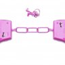 Розовые металлические наручники SHOTS TOYS Pink