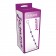 Фиолетовая анальная цепочка с 5 шариками JAMMY JELLY ANAL 5 BEADS VIOLET - 38 см.
