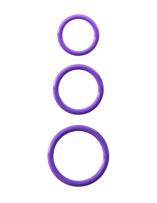 Набор из трех эрекционных колец Silicone 3-Ring Stamina Set