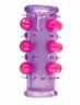 Фиолетовая насадка Silicone Lil  Pearl Pleasure Sleeve
