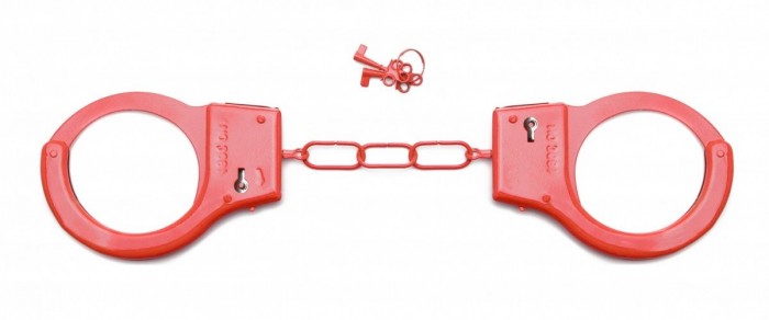 Красные металлические наручники SHOTS TOYS Red