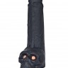 Фаллоимитатор  Призрачный всадник  с мошонкой в виде черепа - 28,5 см.