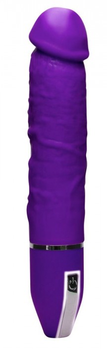 Фиолетовый вибратор-реалистик Infinite Desire - 26 см.