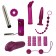 Фиолетовый эротический набор из 12 предметов Surprise Surprise Lovetoyset