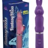 Фиолетовый вибростимулятор в форме кролика 10 Function Rabbit - 19 см.