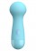 Голубой вибромассажер CARA SMALL WAND BLUE - 14 см.