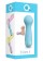Голубой вибромассажер CARA SMALL WAND BLUE - 14 см.