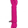Розовая веревка для бандажа Japanese rope - 10 м.