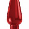 Красный анальный стимулятор Bottom Line 6  Model 1 Acrylic Red - 15,5 см.