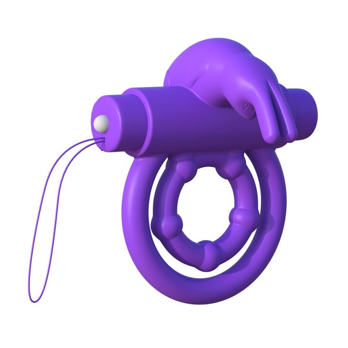 Эрекционное кольцо на пенис и мошонку с вибрацией Remote Control Rabbit Ring