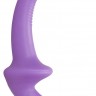 Фиолетовый безремневой страпон Silicone Strapless Strapon