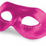 Розовая кожаная маска со стразами Diamond Mask