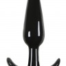 Гладкая черная анальная пробка Jelly Rancher T-Plug Smooth - 10,9 см.
