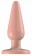 Телесный анальный стимулятор Bottom Line 6  Model 1 Rubber Flesh - 15,5 см.