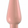Телесный анальный стимулятор Bottom Line 6  Model 1 Rubber Flesh - 15,5 см.