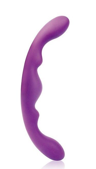 Фиолетовый двусторонний фаллоимитатор Cosmo - 26 см.